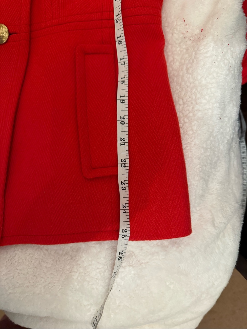 Beautiful red mid-weight Talbots jacket. Exceptional Used Condition, size 16. - Picture 10 of 12
